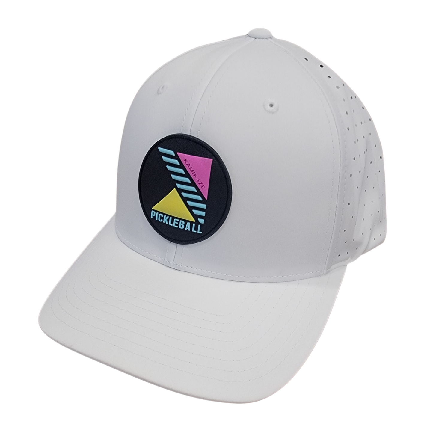 Kamikaze PVC Patch Hat | White