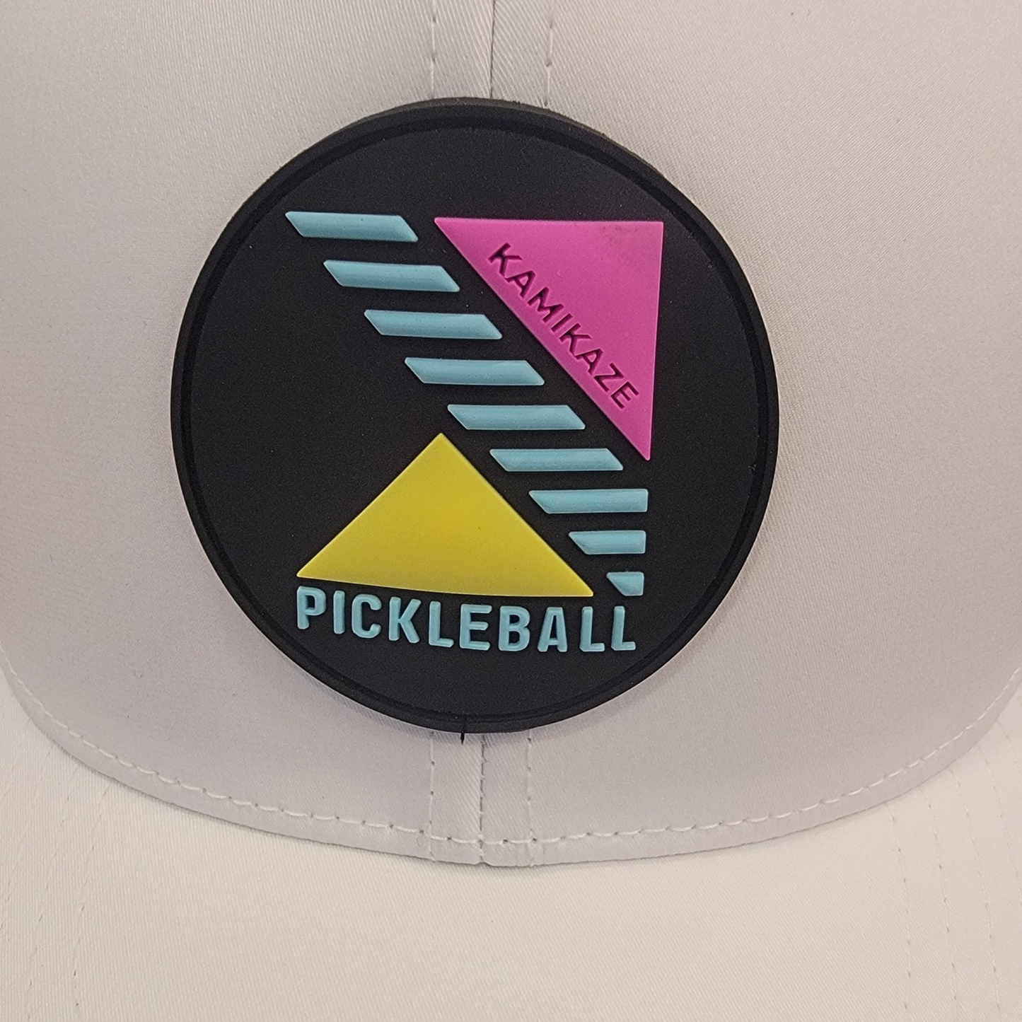 Kamikaze PVC Patch Hat | White