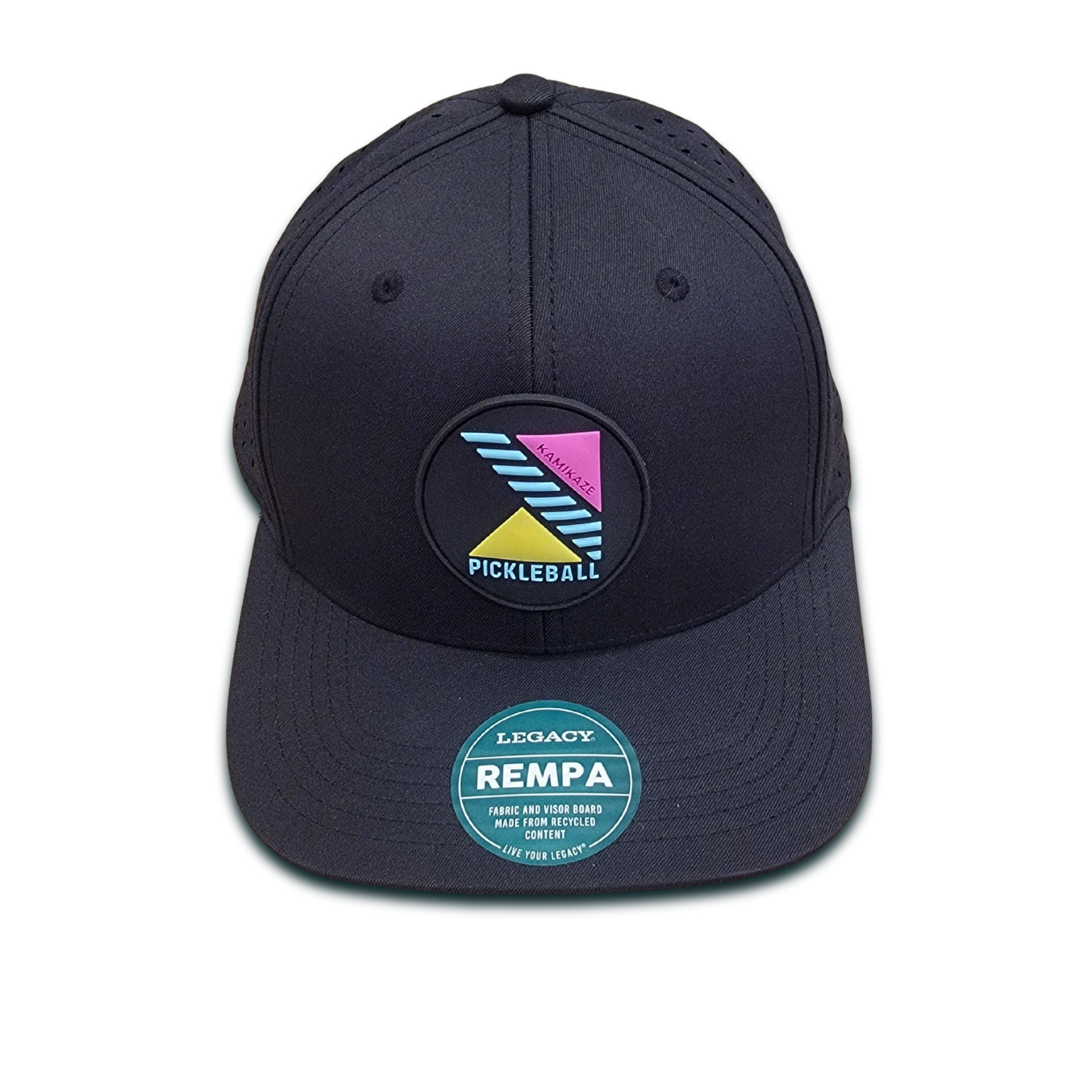 Kamikaze PVC Patch Hat | Black – Kamikaze Pickleball