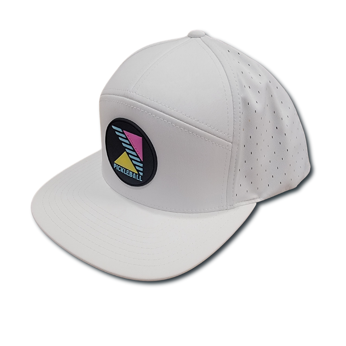 Kamikaze PVC Patch Hat | White