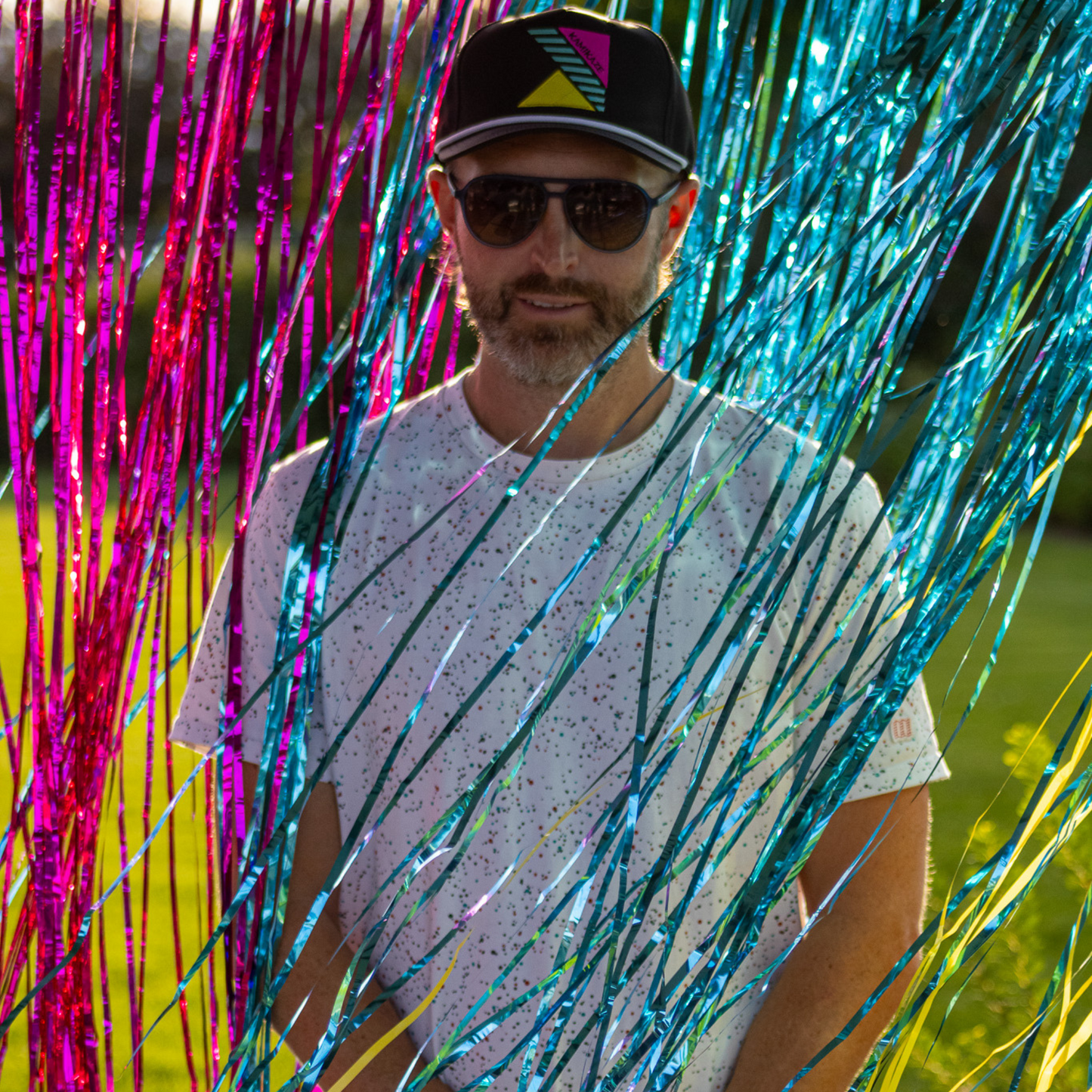 Kamikaze Embroidered Large Logo Hat | Black