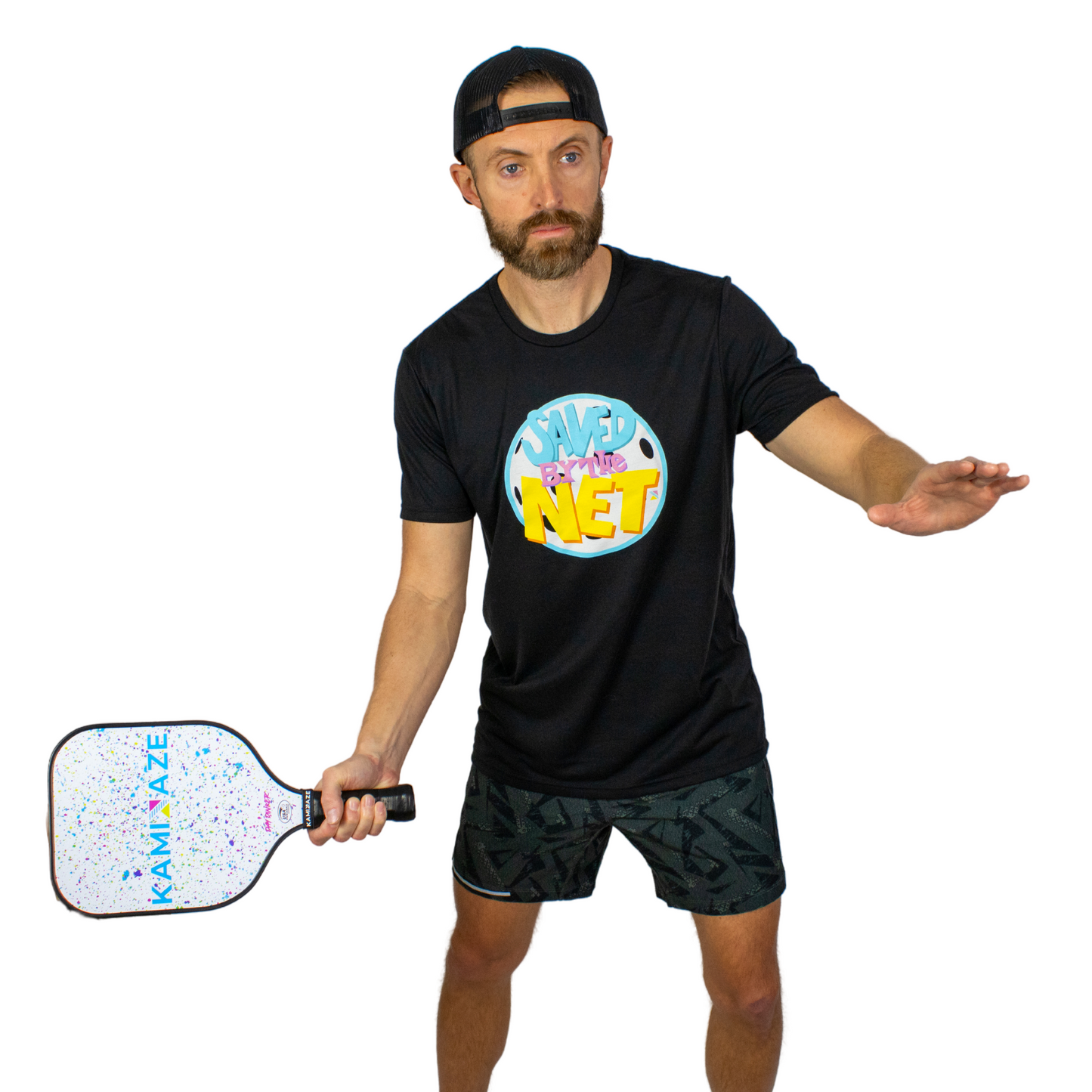 Saved By The Net T-Shirt | Black