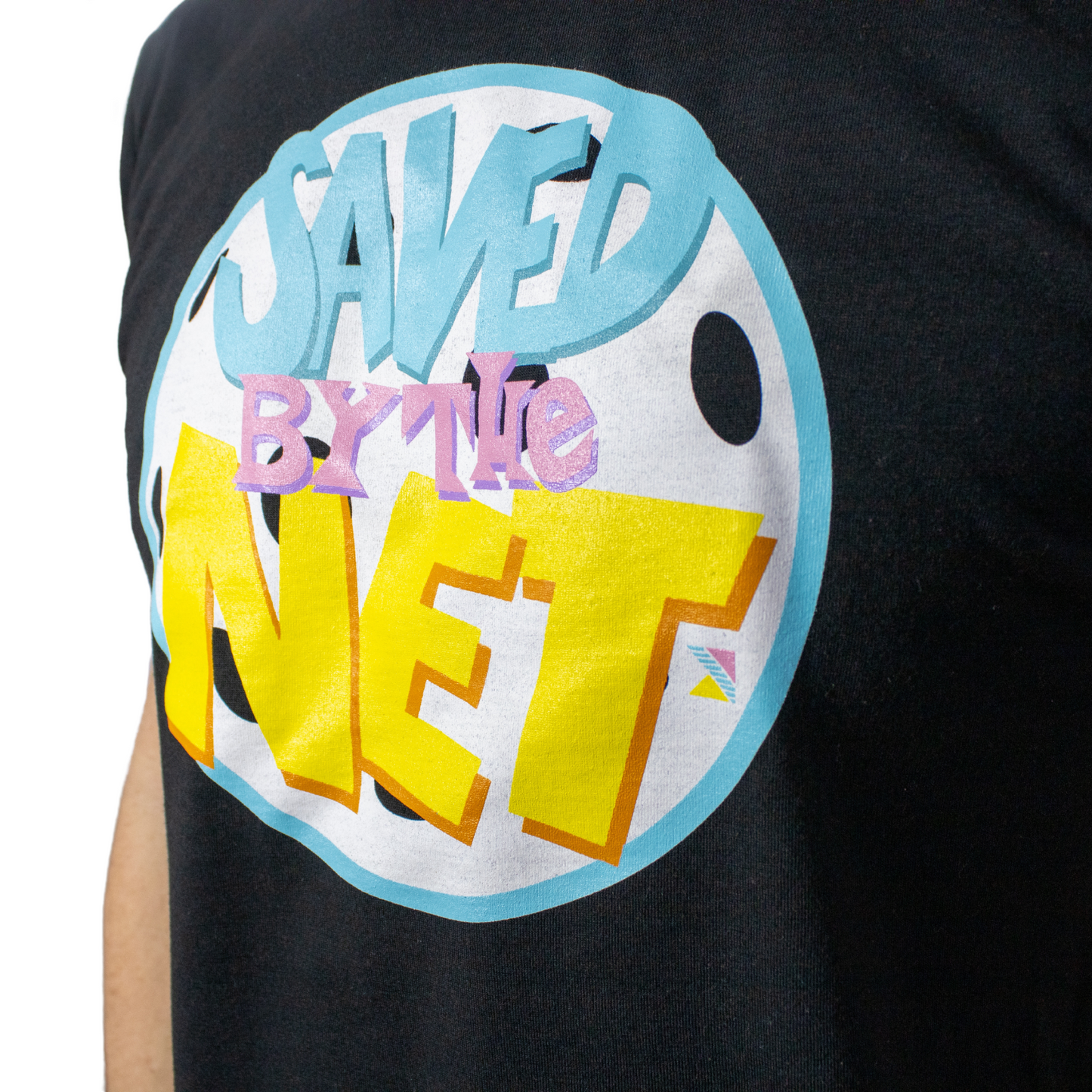 Saved By The Net T-Shirt | Black