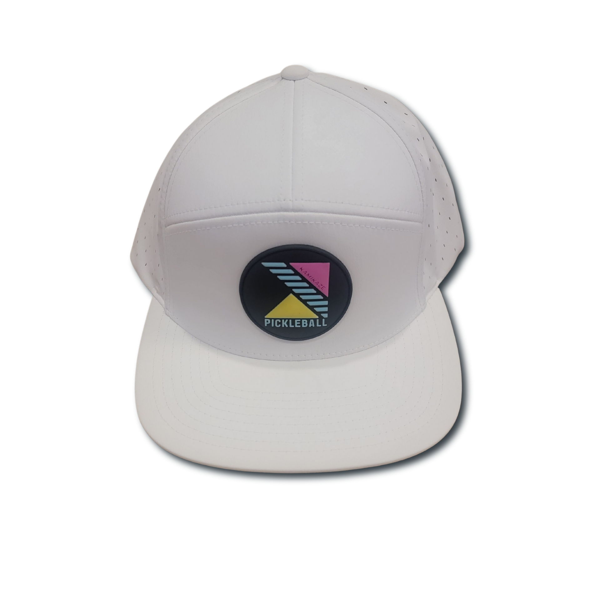 Kamikaze PVC Patch Hat | White – Kamikaze Pickleball