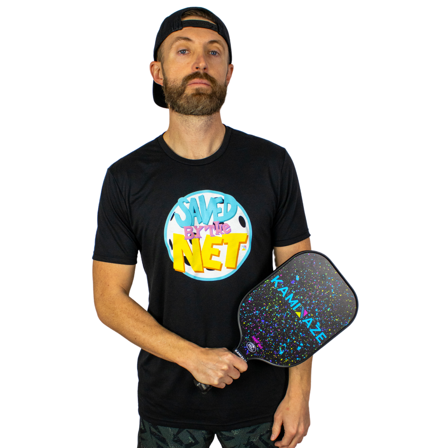 Saved By The Net T-Shirt | Black